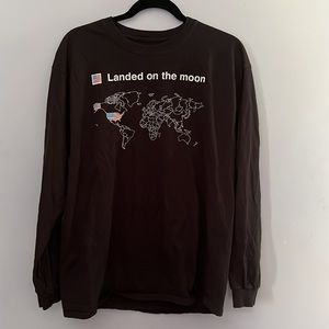 !! 🌟✨⚡️ Landed on the Moon Map American Flag Shirt